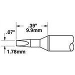 Metcal Cartridge Chisel 1.78mm (0.07 In) 30DEG LL