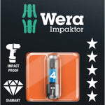Wera 840/1 Impaktor DC Hex Bit 4x25mm 073904
