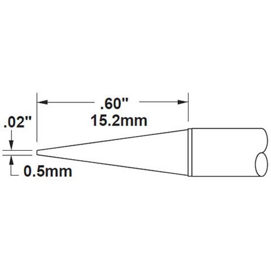 Metcal Cartridge Conical 0.5mm (0.02 In)