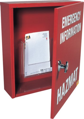 Brady Manifest Cabinet, H500 x W400 x 130mm, Steel, Red