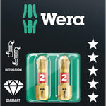 Wera 851/1 BiTorsion DC Phillips Bits PH 2x25mm 2 Pce 073335