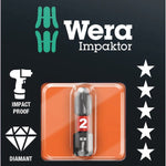 Wera 851/1 Impaktor DC Phillips Bit PH 2x25mm 073916