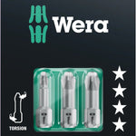 Wera 851/1 Torsion Phillips Bits 3 Pce 073326