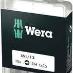 Wera 851/1 DIY Insert Bits PH 1x25mm 10 Pack 072400