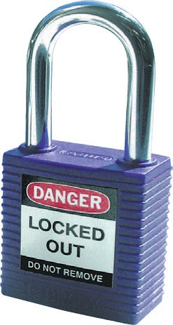 Brady Safety Plus Padlock, H44mm x W37mm x 18mm Diameter, Purple