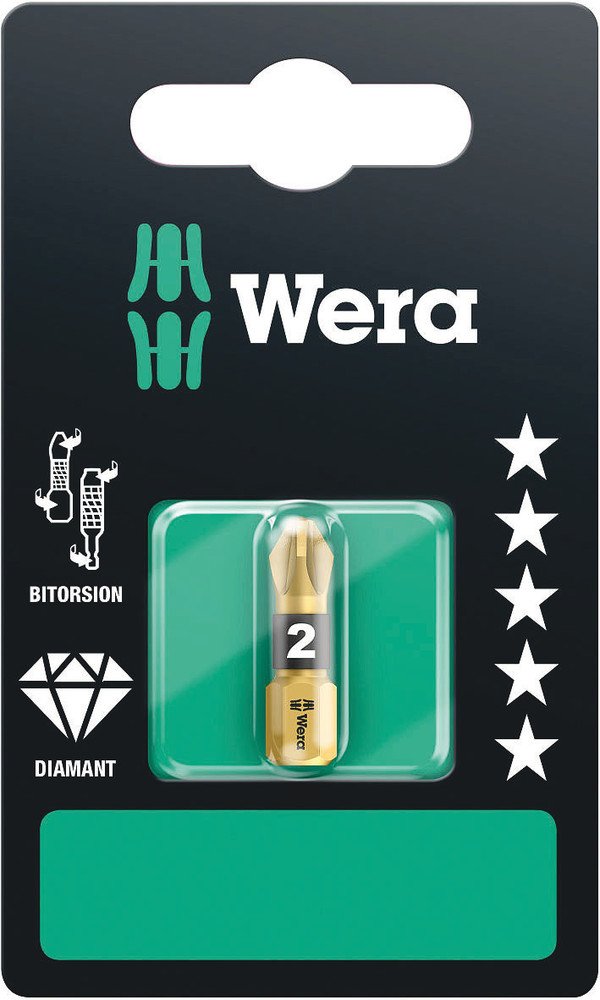 Wera 855/1 BiTorsion DC Pozi Bit PZ 3x25mm 073338