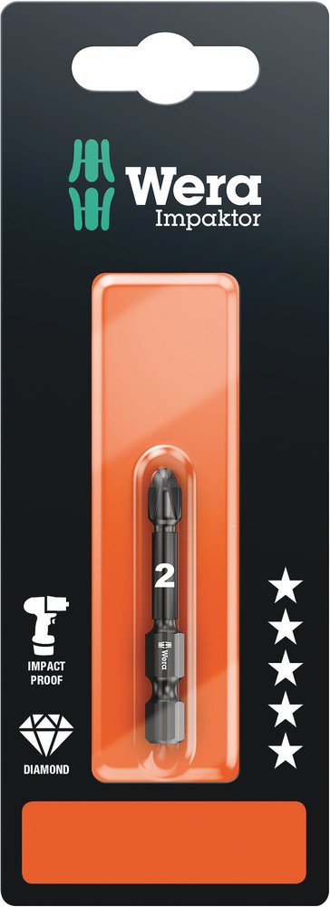 Wera 855/4 Impaktor DC Pozi Bit PZ 3x50mm 073962