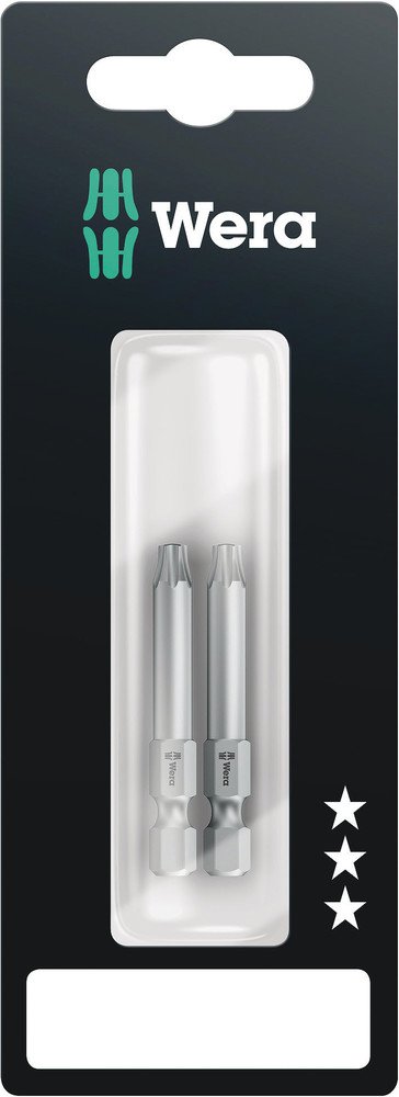 Wera 867/4 TorxÂ® Bit 50mmTX15x50mm 2 Pce 073721
