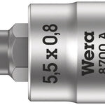 Wera 8700 Slotted Screws Bit Socket 1/4