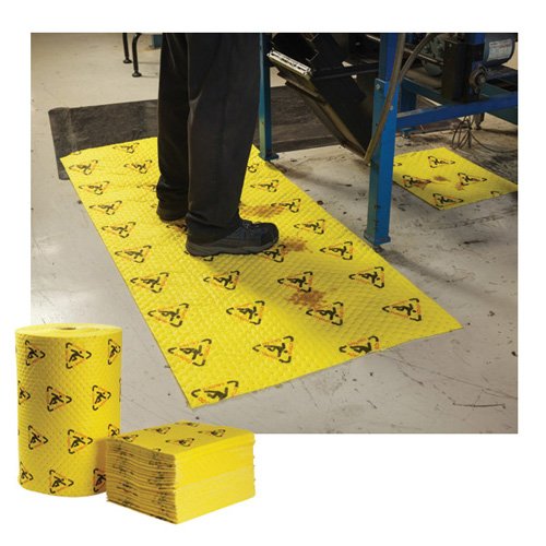 Brady High Visibility Absorbent Safety Pad, 381mm x 482mm