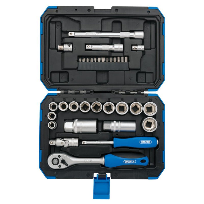 Draper Tools 3/8 Sq. Dr. Metric Socket Set (34 piece)