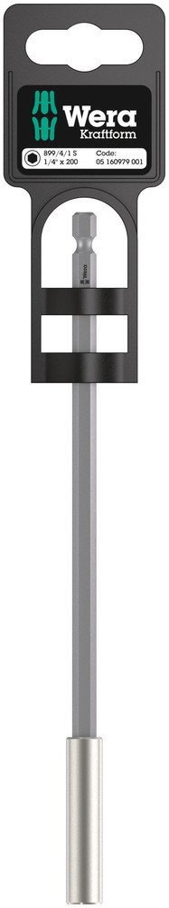 Wera 899/4/1 Universal Bit Holder With Strong Retaining Ring 1/4