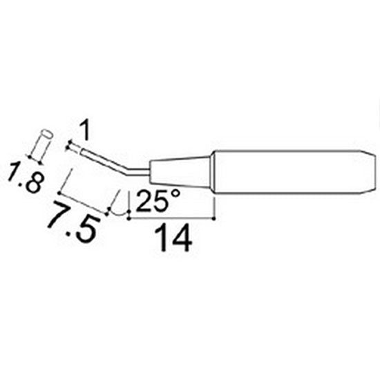 Hakko Medium Tip Shape 1.8H