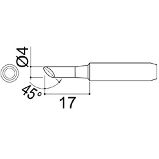 Hakko Medium Tip Shape 4C