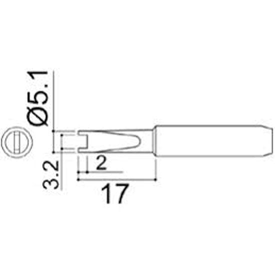 Hakko Medium Tip Shape R