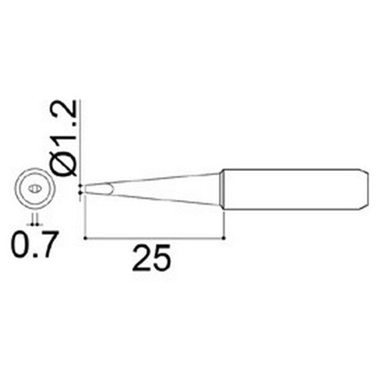 Hakko Medium Tip Shape 1.2LD