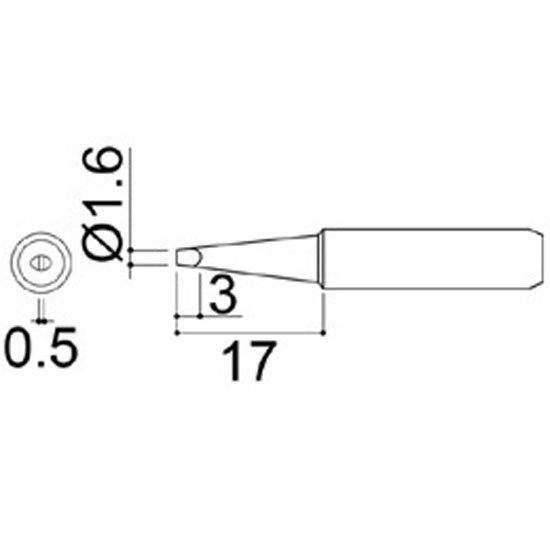 Hakko Medium Tip Shape 1.6D
