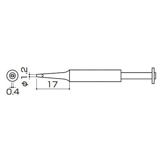 Hakko Small Tip Shape 1.2D