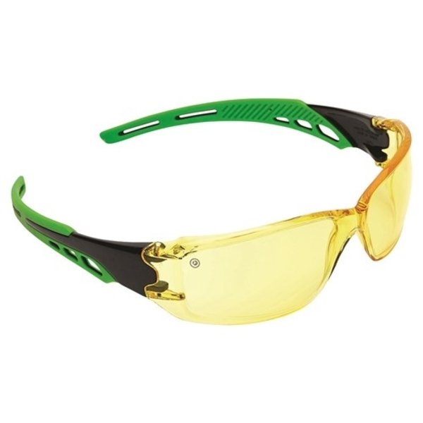 Pro Choice Cirrus Green Arms Safety Glasses Amber A/F Lens