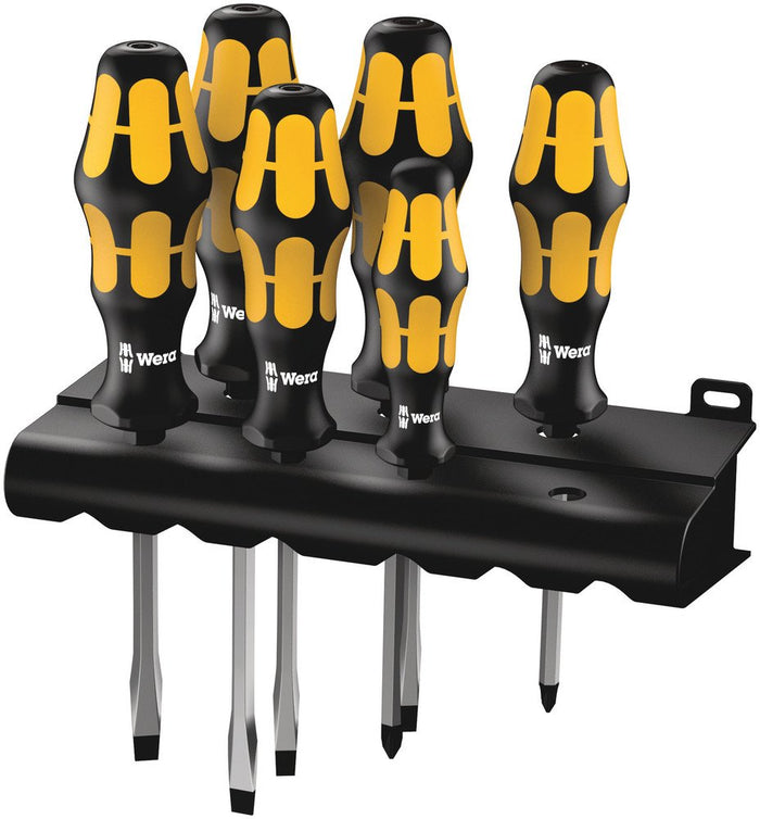 Wera 932 S/6 Screwdriver Set Chiseldriver And Rack 6 Pce 018283