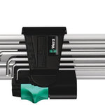 Wera 950/9 Hex-Plus L-Key Set Metric Chrome-Plated 9 Pce 022087