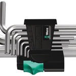 Wera 950/9 Hex-Plus L-Key Set Metric Chrome-Plated 9 Pce 021406