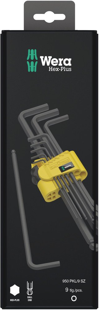 Wera 950/9 Hex-Plus Imperial L-Key Set Imperial 9 Pce 133180