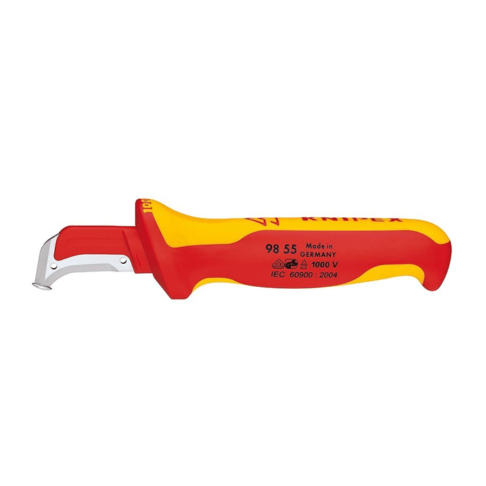 Knipex 1000V Stripping Knife 155mm With Guide Shoe