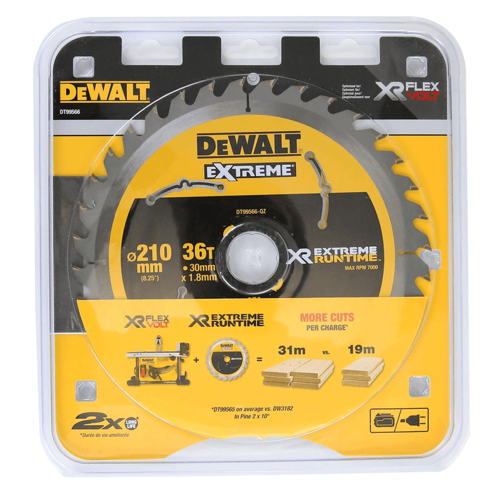 Dewalt Saw Blade XR Extreme Runtime 210mm x 36T (30mm)