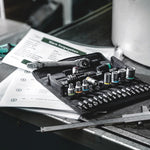 Wera 8100 Metal Ratchet Set With Push-Through Square 1/4