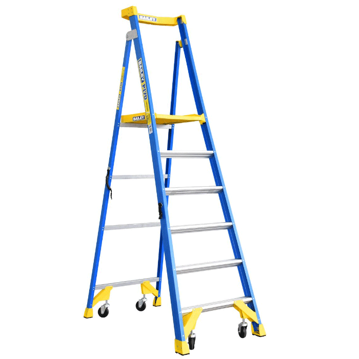 Bailey Fibreglass 6 Step P170 Job Station Platform Stepladder