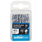 Sutton D134 Silver Bullet Double Ended Panel Drills, 10 Pack