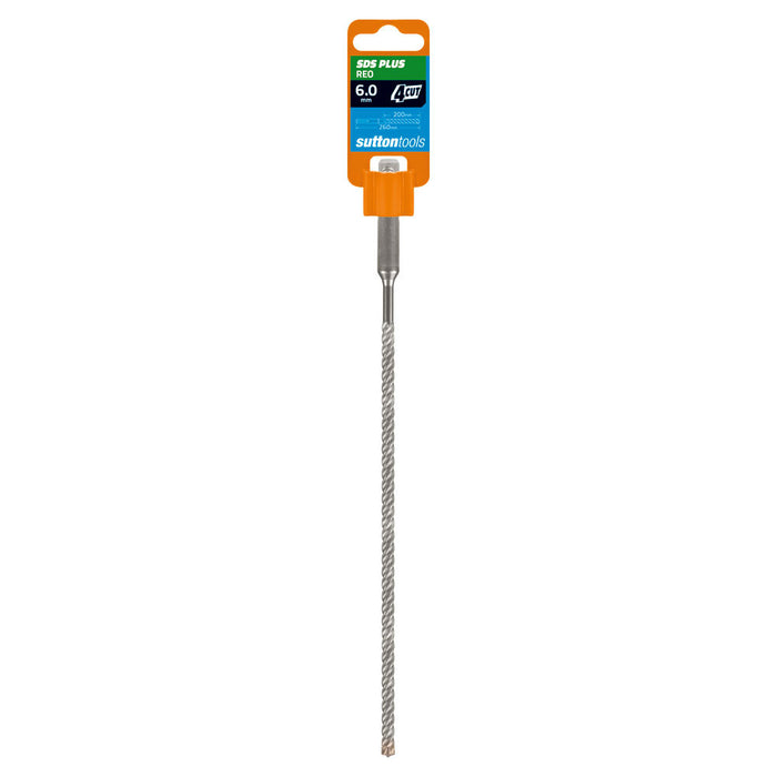 Sutton Drill Masonry D634 SDS Plus 4 Cut 260mm