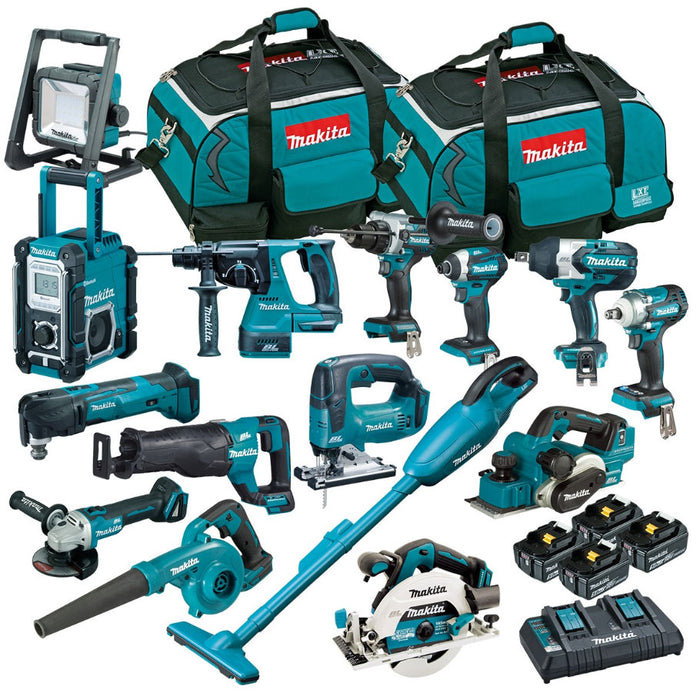 Makita 18V Brushless 15 Pce Combo Kit DLX1509TX1