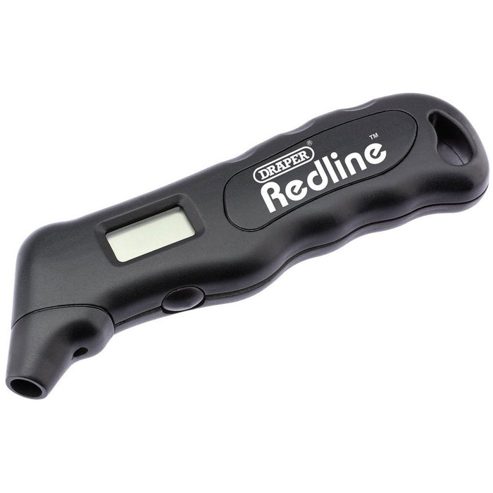 Draper Redline Digital Tyre Pressure Gauge, 0-100psi