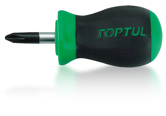 Toptul Phillips Anti-Slip Stubby Screwdriver PH1x25mm