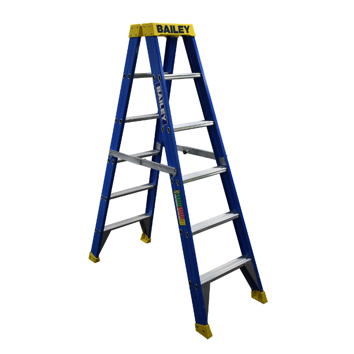 Bailey Pro Punhclock Fibreglass 6 Step Double Sided Ladder
