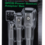 Toptul 3 Pce Power Socket Adapter Set
