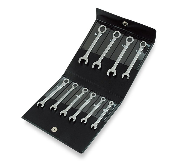 Toptul 10 Pce Miniature Combination Spanner Set SAE