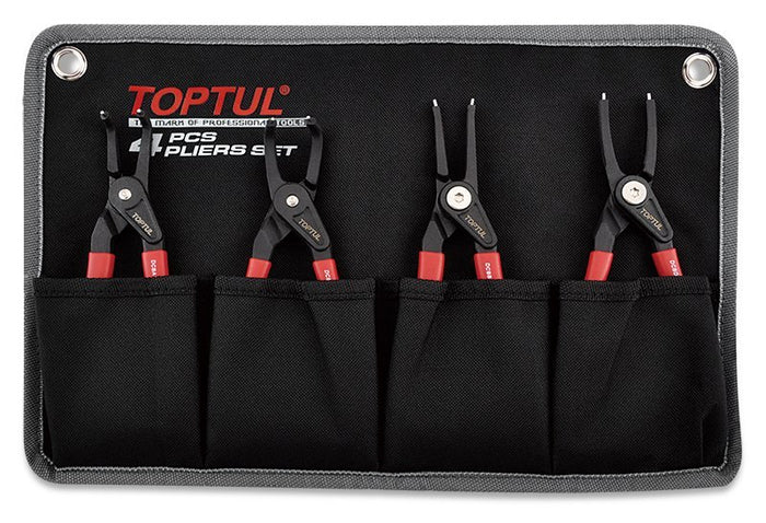 Toptul 4 Pce Retaining Ring Plier Set