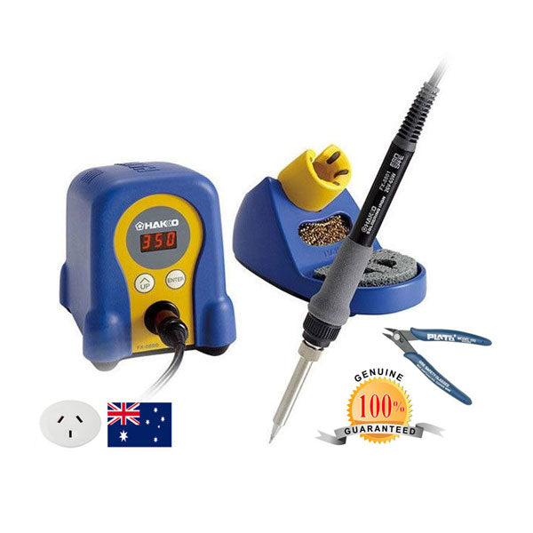 Hakko FX-888D Digital Soldering Station (Genuine) WITH FREE PAIR OF P170 CUTTERS