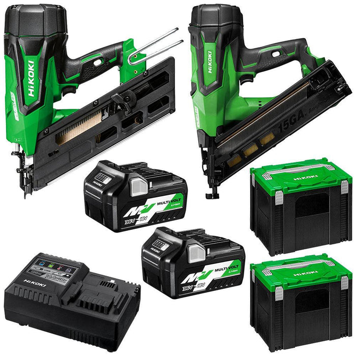 Hikoki 2 Piece 18V Brushless Nailer Combo Kit