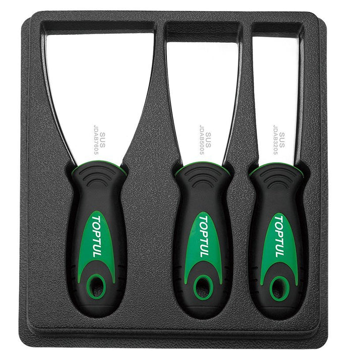 Toptul 3 Pce Stainless Steel Putty Knife Set