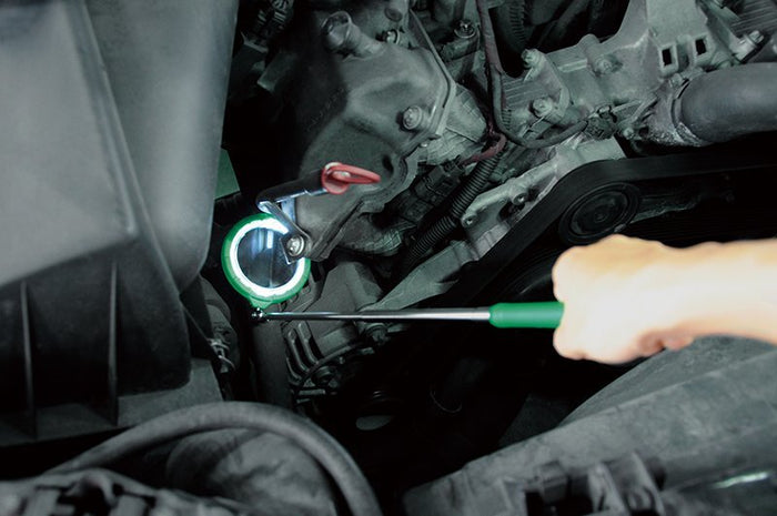 Toptul Magnifying Telescoping Inspection Mirror (55mm) with LED Light 268-955mm
