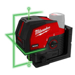 Milwaukee M12™ Cross Line + 2 Plumb Laser (Tool Only)