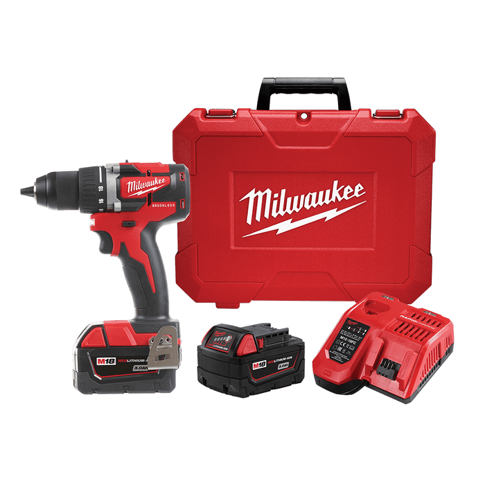 Milwaukee  M18â„¢ 13mm Compact Brushless Drill/Driver Kit