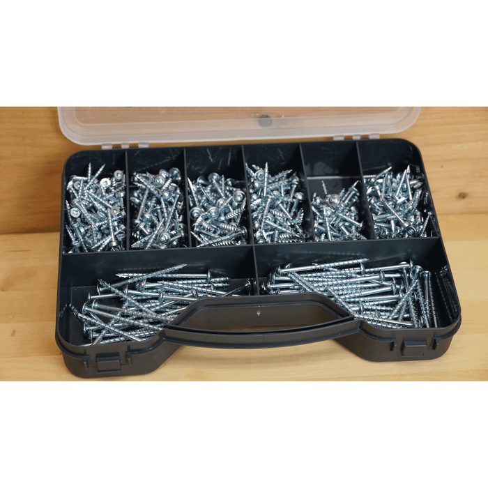 Massca Pocket-Hole Screw Kit (Self-Tapping Zinc Plated), 500pk