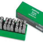 Toptul 27 Pce Letter Punch Set 8mm 12.7x71mm