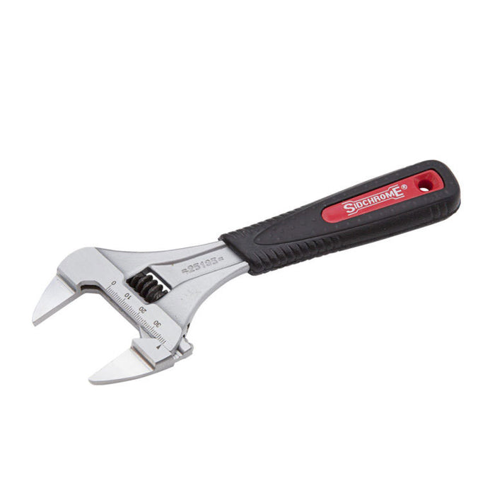 Sidchrome Adjustable Wrench Premium Chrome Big Mouth Slim Jaw 200mm/8