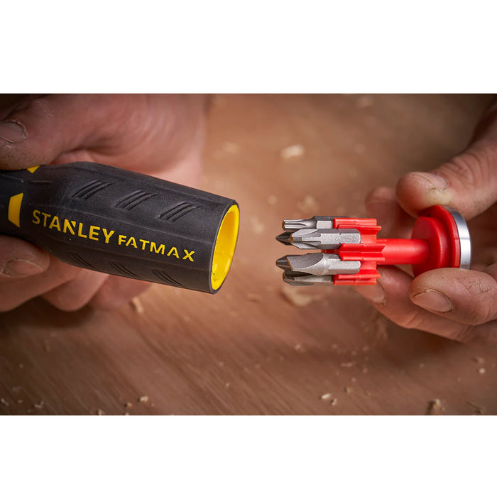 Stanley FatMax Standard Ratcheting Screwdriver With 12 Bits